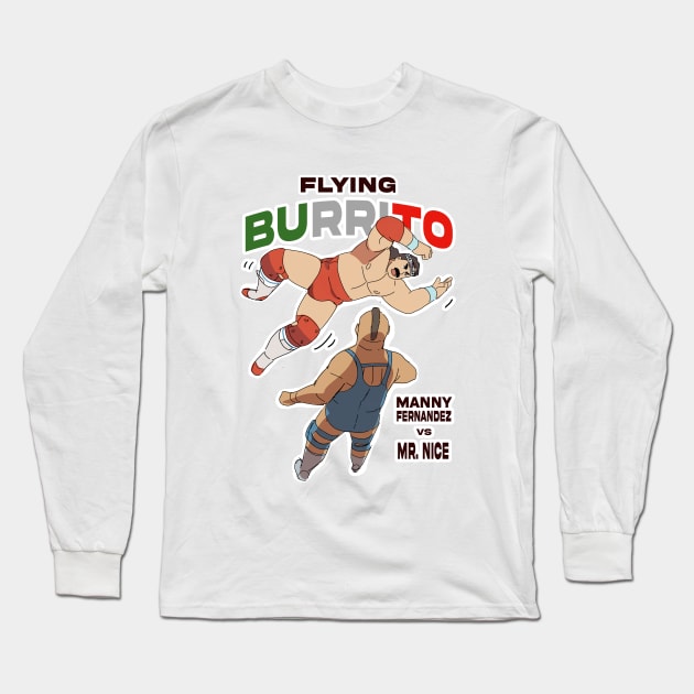 Flying Burrito Long Sleeve T-Shirt by ghury13